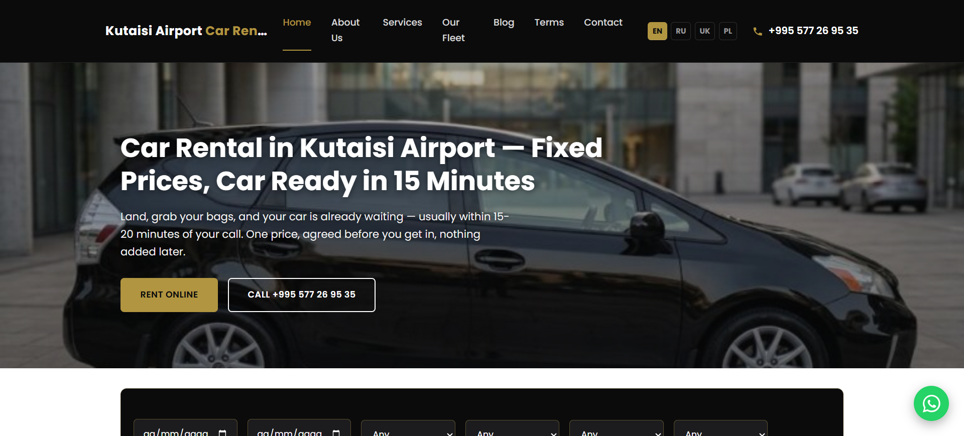 Kutaisi Airport Car Rental